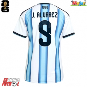 Argentina Julian Alvarez #9 Primera Equipación Mujer Mundial 2026 Manga Corta